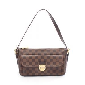 Louis Vuitton Ravello Handbag Shoulder Bag Damier Ebene Brown